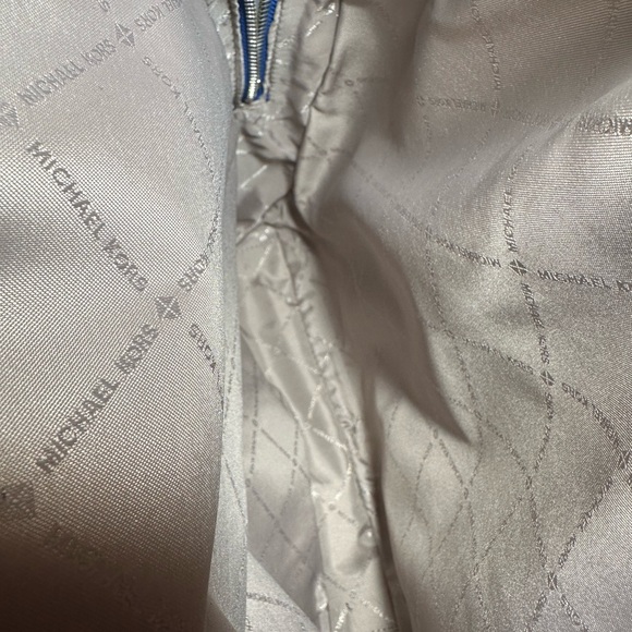 Michael Kors Blue Textured Backpack - Picture 4 of 16